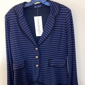Elle Moss Striped Blazer/Jacket